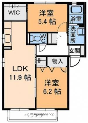 フラットウーズ 201の間取り画像