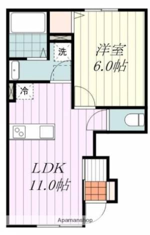 ＢｅｌｌｅＬｅａｄ西石井 101の間取り画像