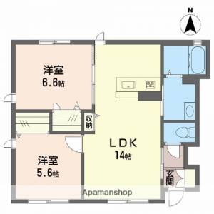 ハーベスト土居田 105の間取り画像