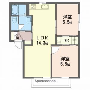 ヴィオラＳ　Ａ棟 202の間取り画像