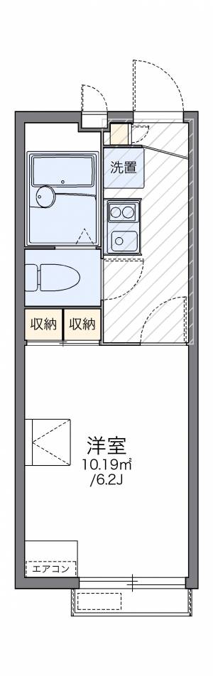 レオパレス室町 207の間取り画像