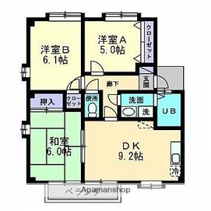 フォブールタウンカメリア　Ｇ棟 202の間取り画像