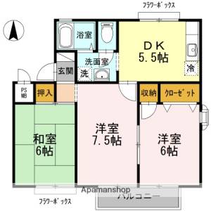 シャルム椿 201の間取り画像