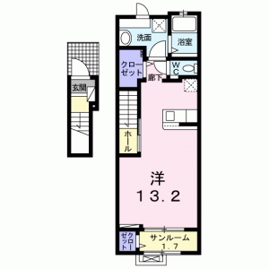 カルムソレイユ 202の間取り画像