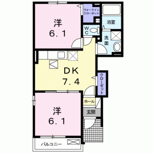 ル　シエル　III 101の間取り画像