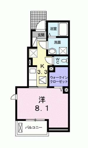 シャンテ・クレール 105の間取り画像