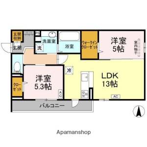 ベルマティーナ南松山 305の間取り画像