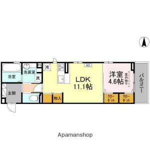 ベルマティーナ南松山 303の間取り画像