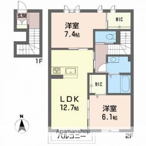 プロヌーブ市坪 202の間取り画像