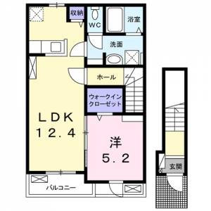 カーム北吉田 202の間取り画像