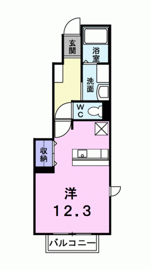 アルカンシエルＮ　Ｂ 101の間取り画像