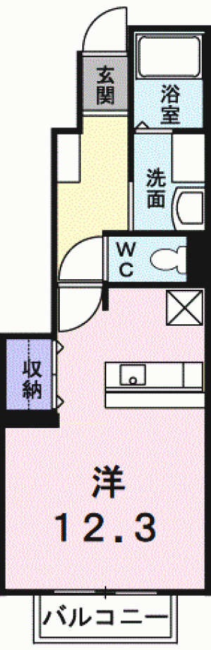 ベルフラン 102の間取り画像