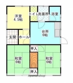 一色借家　9号 1の間取り画像