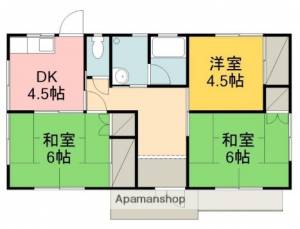 余戸東玉井借家　4 1の間取り画像