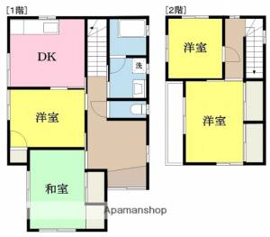 古川西借家2 1の間取り画像