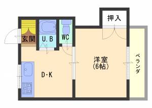 オレンジハイツ 210の間取り画像