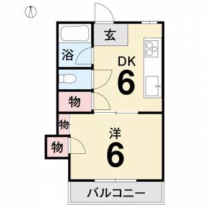 グリーンガーデン 302号室の間取り画像