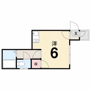 エーデルハイム木屋町 302号室の間取り画像