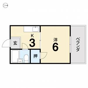  フラットペア 102号室の間取り画像