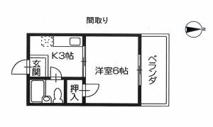  フラットペア 102号室の間取り画像