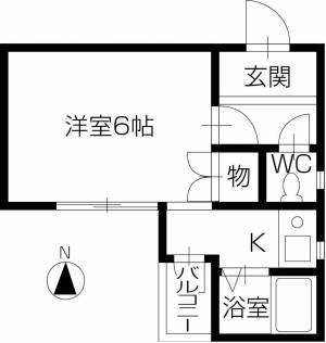 エーデルハイム木屋町 403号室の間取り画像