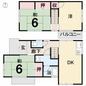 三町2丁目借家　1号棟 の間取り画像