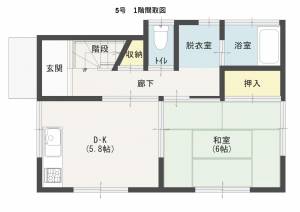 三町2丁目借家　5号棟 の間取り画像