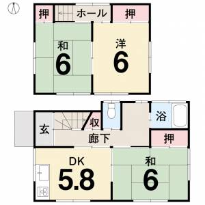 三町2丁目借家　5号棟 の間取り画像