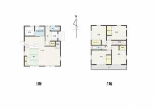 余戸西戸建借家 の間取り画像