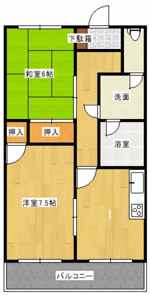 石手 503の間取り画像