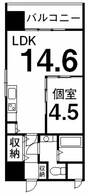 コヴェント・ガーデン二番町 401の間取り画像