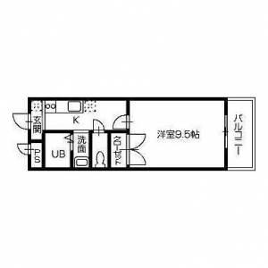 第二イズミビル　3階 307号室の間取り画像