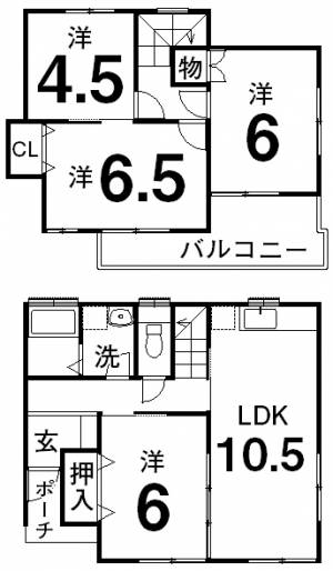 リベラルST久米 A-1の間取り画像