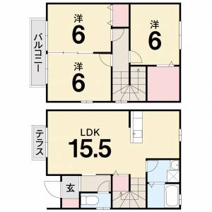 セルーナ和泉 B-2の間取り画像