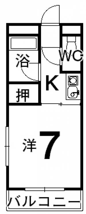 メゾンドール砥部 3Nの間取り画像