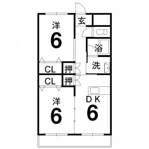 ビューハイム 202の間取り画像