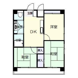 タイガーズマンション麻生 206の間取り画像