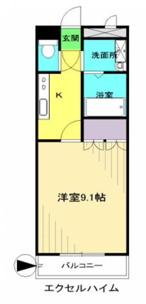 エクセルハイム 205の間取り画像