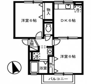 ガーデンズKⅡ 201の間取り画像