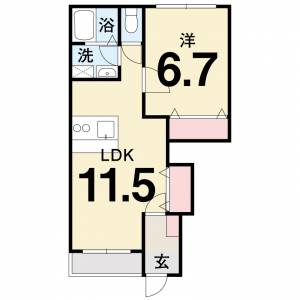 アクシア 105の間取り画像