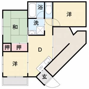 高尾田395番地2　 201の間取り画像