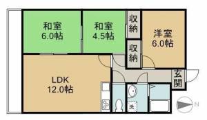 アーバンコート久保田 302の間取り画像