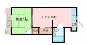 広栄マンションⅥ 122の間取り画像