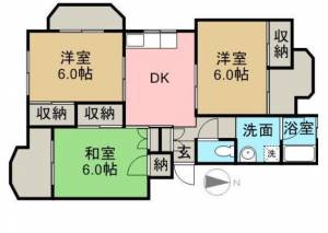 神野マンション 134の間取り画像