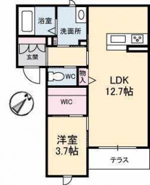 アルフラットI 303の間取り画像