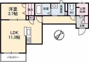 アルフラットI 302の間取り画像