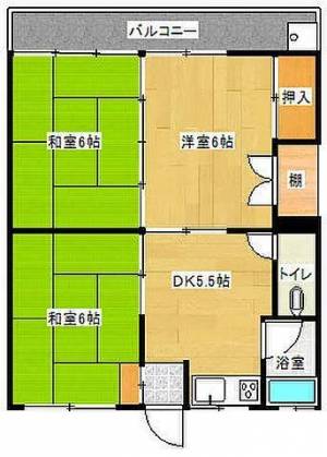 森下コーポ 3の間取り画像