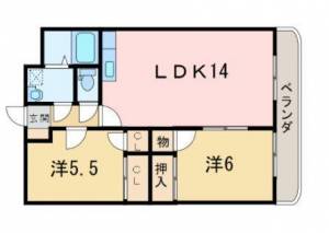 クリスタルコートJ 103の間取り画像