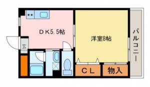 リバーサイド庄内Ⅵ 403の間取り画像