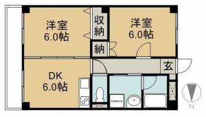 KATO-Ⅱ 203の間取り画像